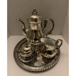 Silver Plated 4Pcs Coffee/Tea Set.